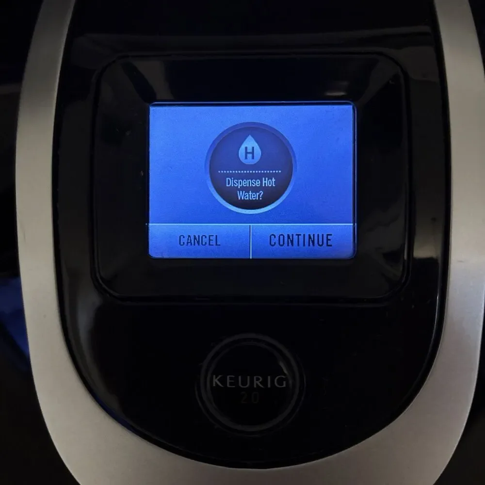 Keurig 2.0 Single Serve Coffee Maker Model K2.0-300 Black & Silver TESTED